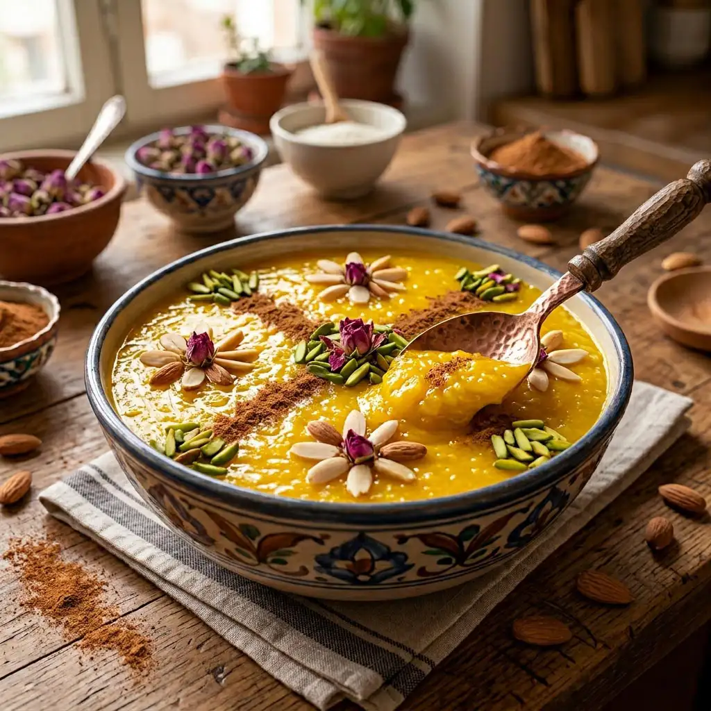 تهیه شلهزرد مجلسی و غلیظ با برنج نیم دانه هاشمی