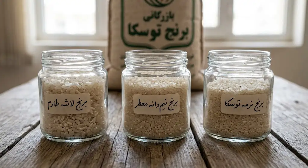 برنج شکسته طارم و هاشمی در بازرگانی برنج توسکا