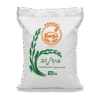 کیسه ۱۰ کیلوگرمی برنج طارم هاشمی ممتاز توسکا سه الک با پسزمینه مشکی